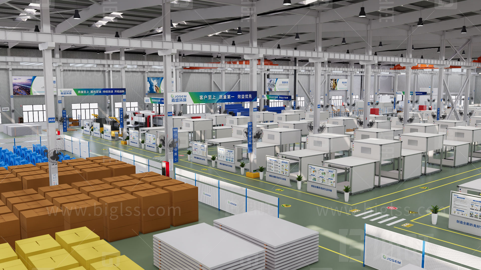 工廠目視化，車間目視化，目視化設計，空間設計